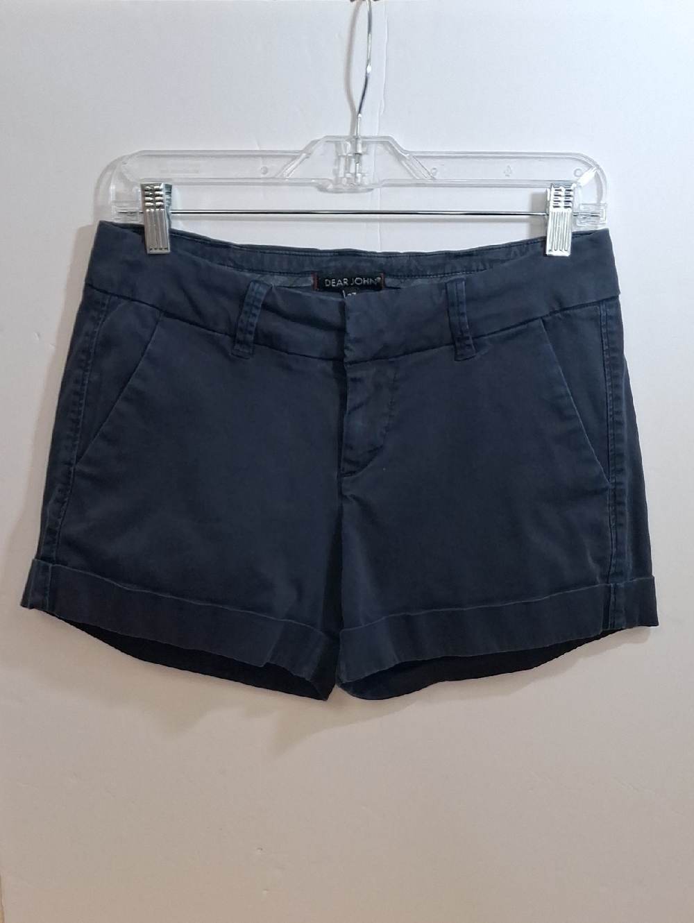 Dear John Cuffed Chino Shorts Size 27 Women’s Blue Casual